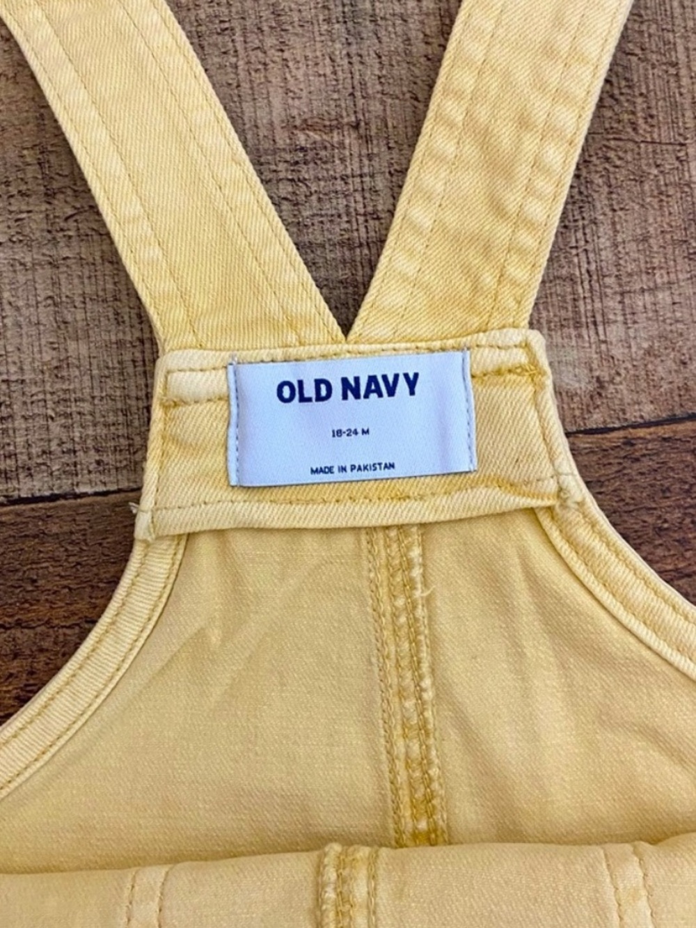 DRESSES (2) Soft Overall Adjustable Denim DRESSES by Old Navy - BLUE + YELLOW - Picture 8 of 15